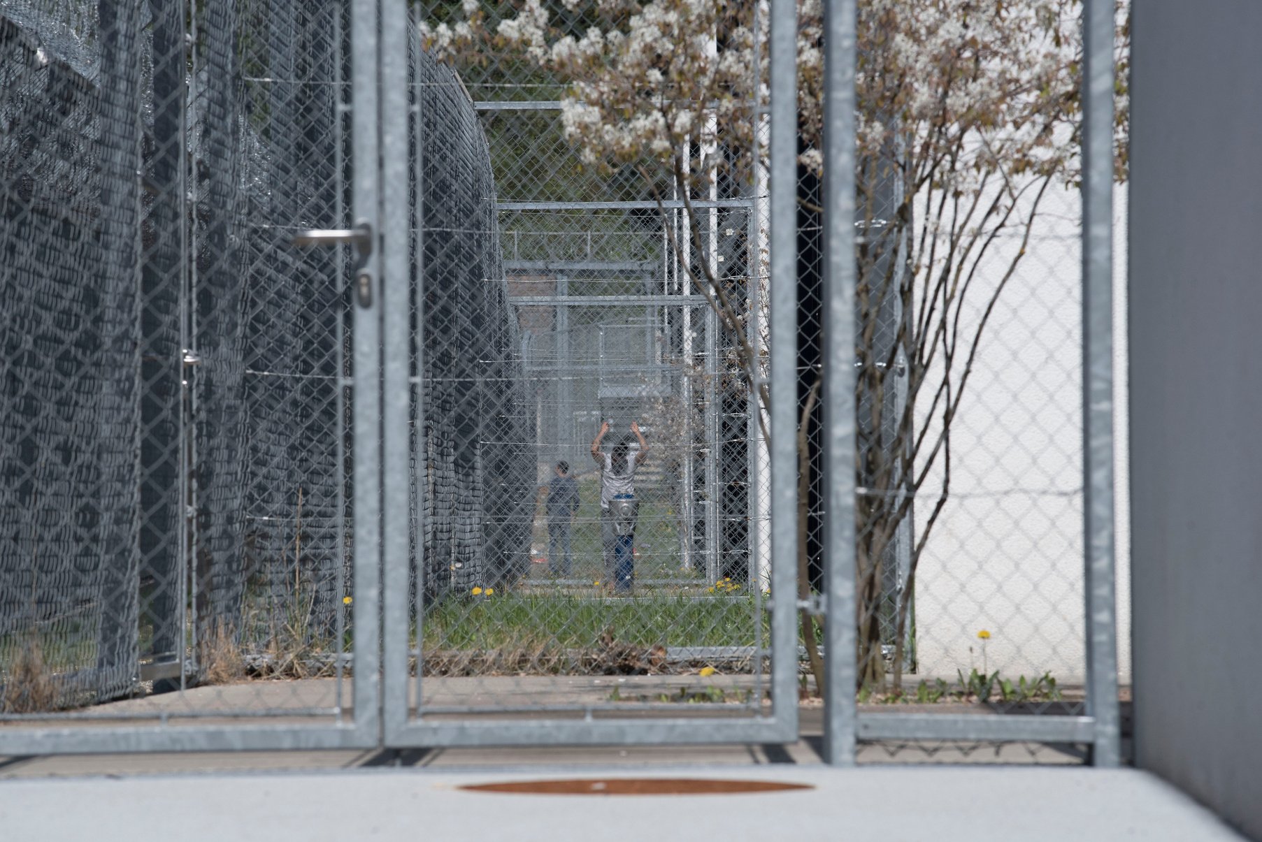 Refugees Inside Immigration Detention Facility